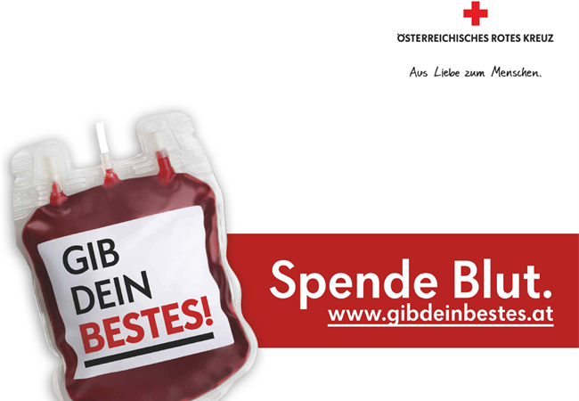Plakat Blutspendeaktion